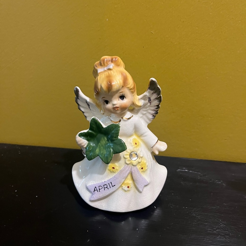 Vintage Lefton “April” angel figurine